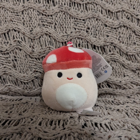 Squishmallows Accessories - Malcolm Mushroom Clip 3.5"